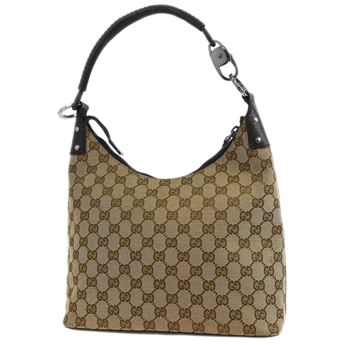 Gucci Gucci Ring Handle Zip Hobo GG Canvas Size ONE SIZE - 2 Thumbnail