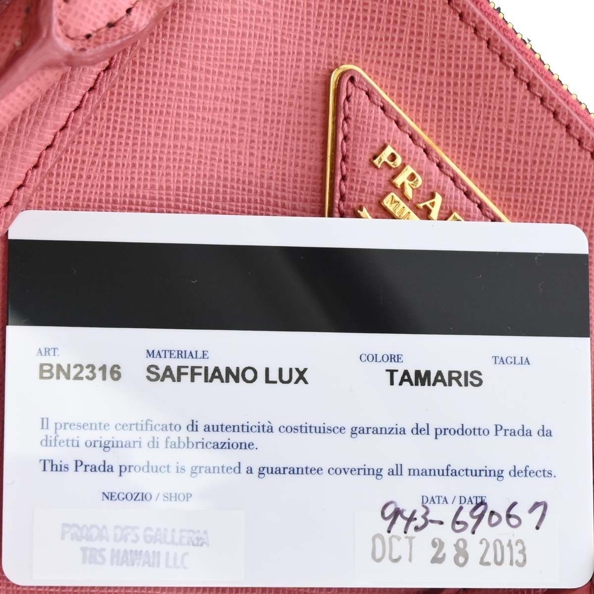 Prada Prada Galleria Double Zip Tote Saffiano Leather Size ONE SIZE - 10 Thumbnail