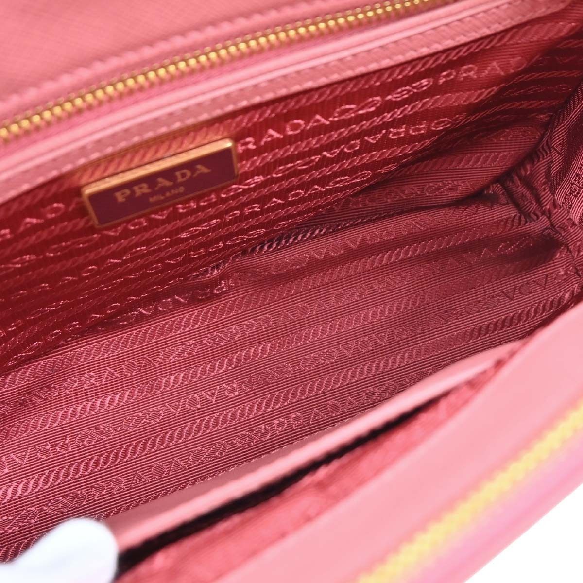 Prada Prada Galleria Double Zip Tote Saffiano Leather Size ONE SIZE - 4 Thumbnail