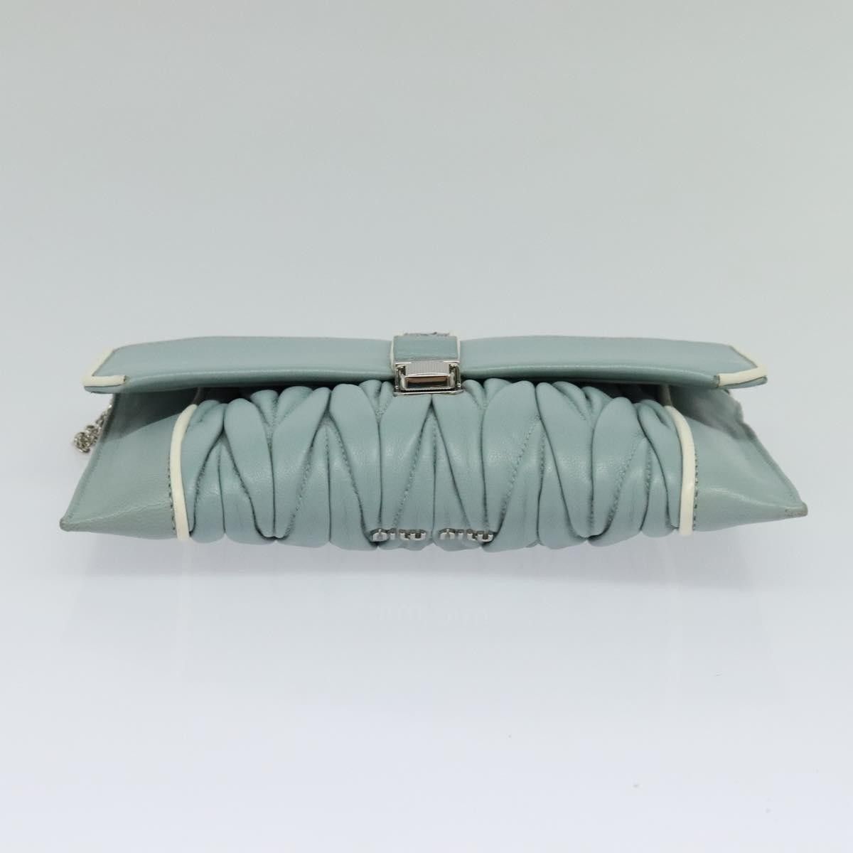 Miu Miu Miu Miu Madras Chain Clutch Matelasse Leather with Glitter Size ONE SIZE - 23 Thumbnail