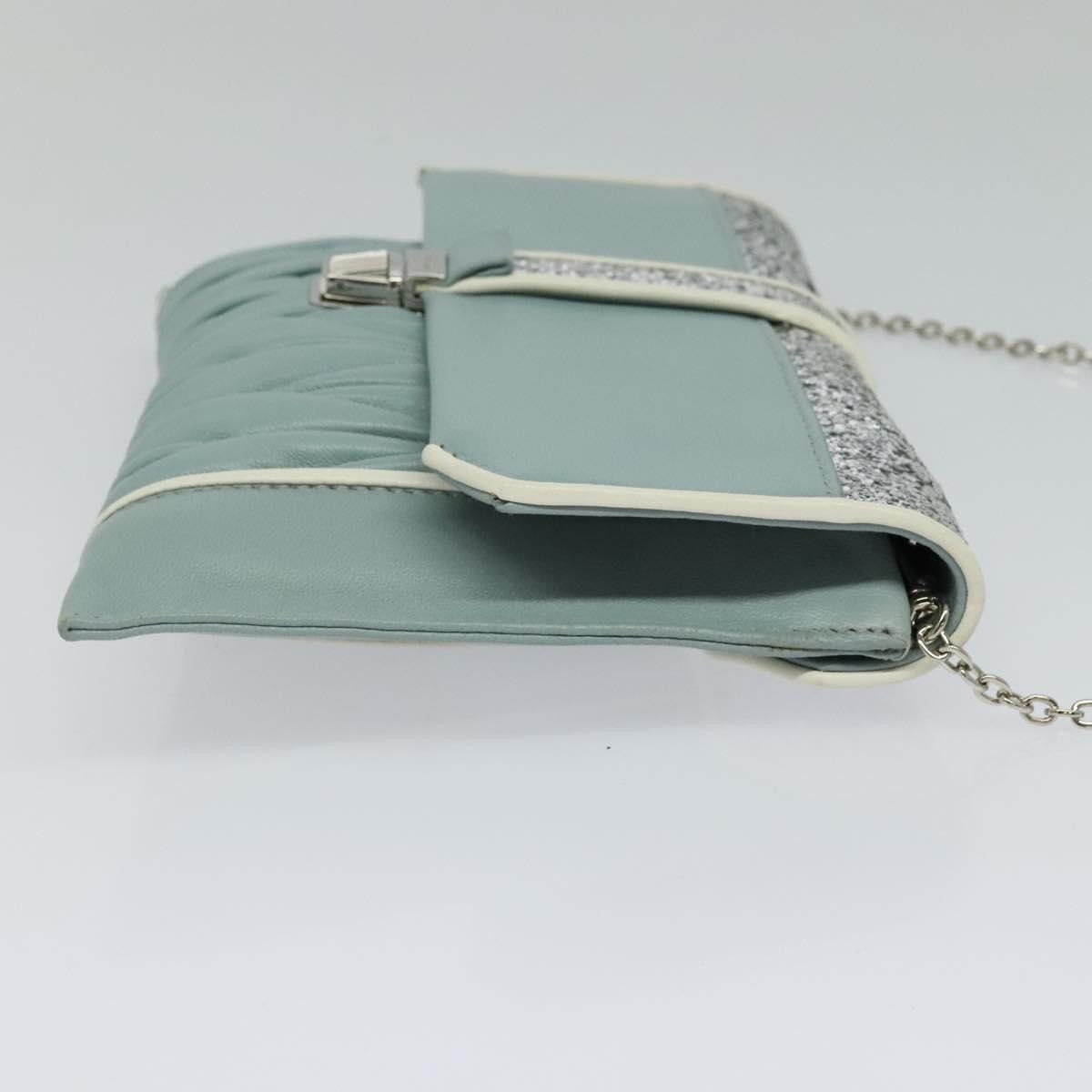 Miu Miu Miu Miu Madras Chain Clutch Matelasse Leather with Glitter Size ONE SIZE - 4 Thumbnail