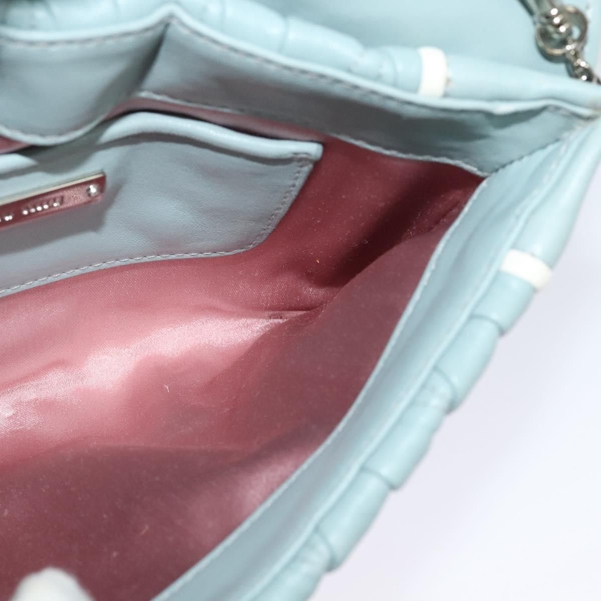 Miu Miu Miu Miu Madras Chain Clutch Matelasse Leather with Glitter Size ONE SIZE - 20 Thumbnail