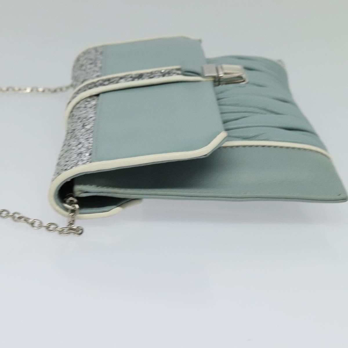 Miu Miu Miu Miu Madras Chain Clutch Matelasse Leather with Glitter Size ONE SIZE - 3 Thumbnail