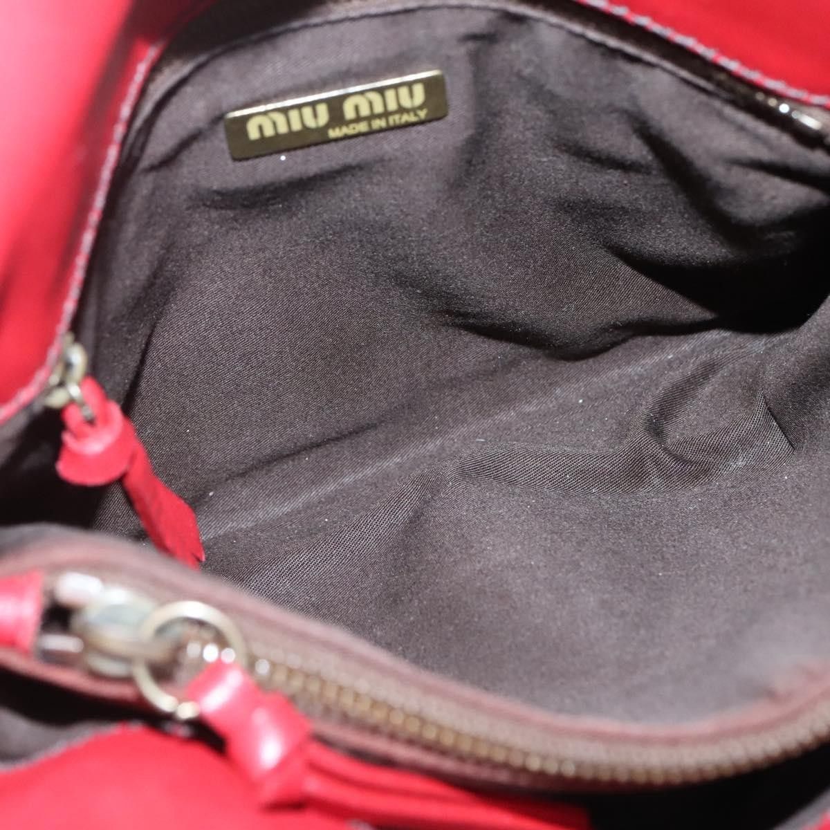 Miu Miu Miu Miu Triple Compartment Convertible Satchel Leather Size ONE SIZE - 16 Thumbnail