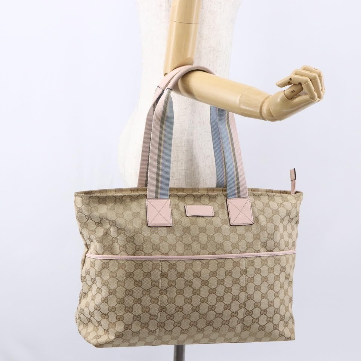 Gucci Gucci Diaper Web Strap Tote GG Canvas Size ONE SIZE - 15 Thumbnail