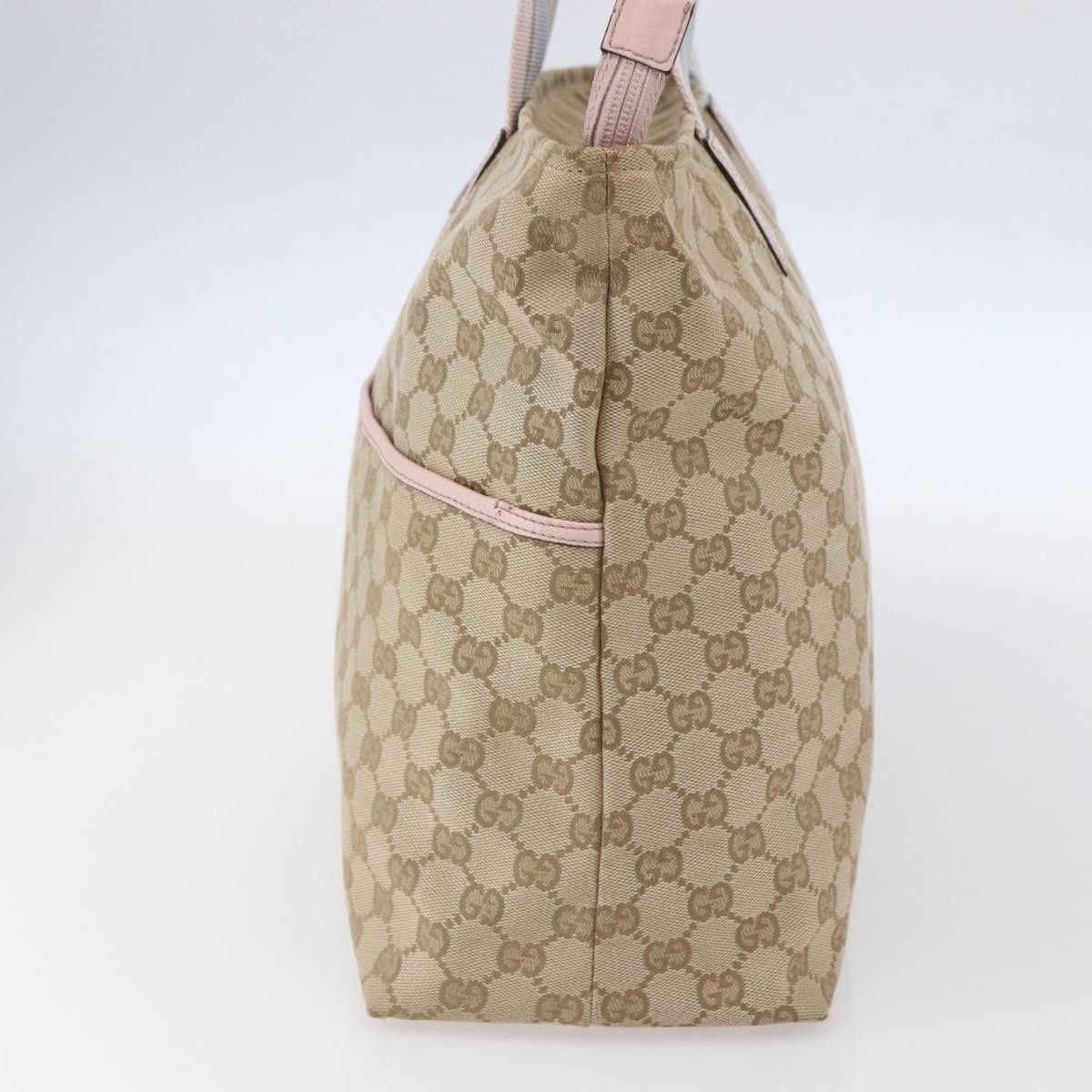 Gucci Gucci Diaper Web Strap Tote GG Canvas Size ONE SIZE - 3 Thumbnail