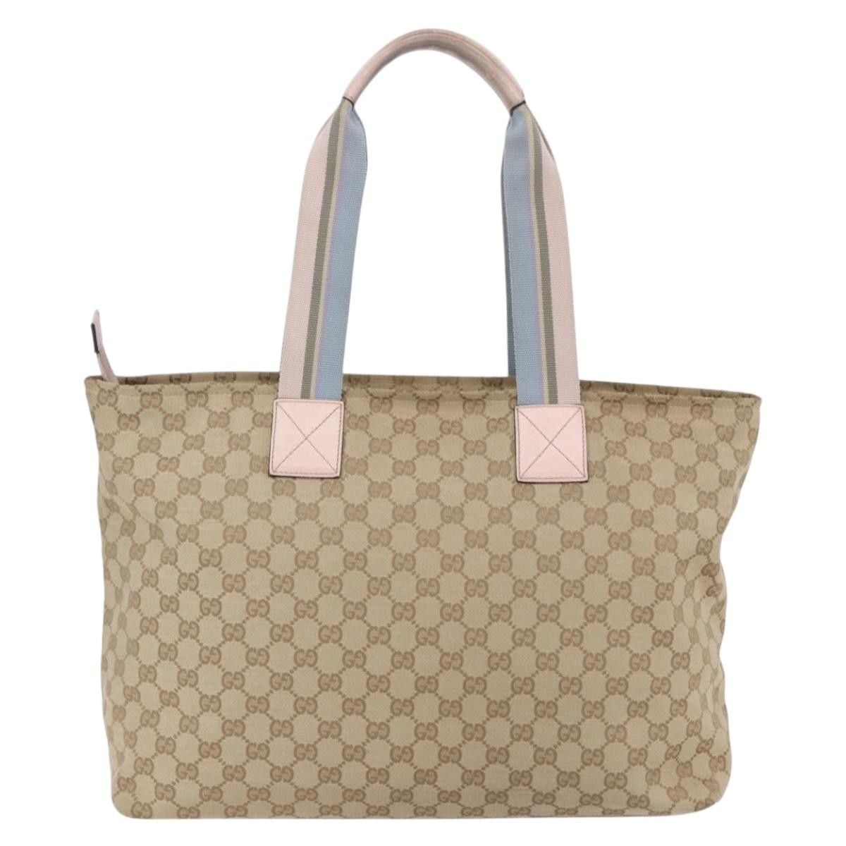 Gucci Gucci Diaper Web Strap Tote GG Canvas Size ONE SIZE - 2 Thumbnail