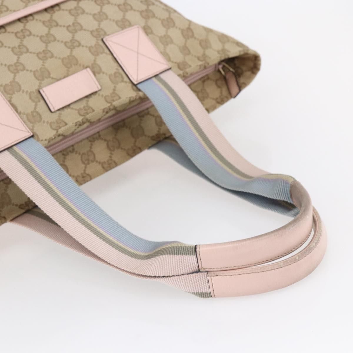Gucci Gucci Diaper Web Strap Tote GG Canvas Size ONE SIZE - 8 Thumbnail