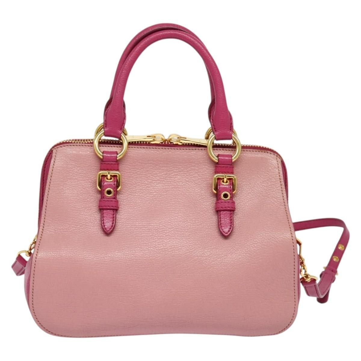 Miu Miu Miu Miu Madras Bowler Bag Leather Size ONE SIZE - 2 Thumbnail