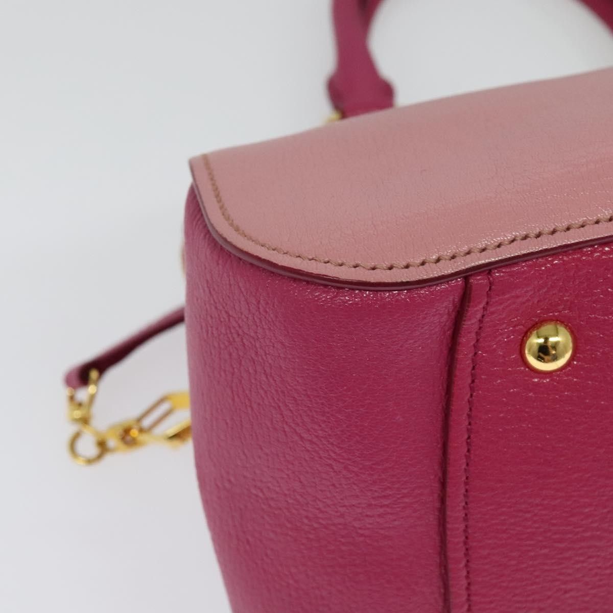 Miu Miu Miu Miu Madras Bowler Bag Leather Size ONE SIZE - 12 Thumbnail