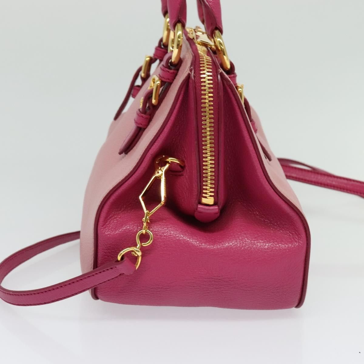Miu Miu Miu Miu Madras Bowler Bag Leather Size ONE SIZE - 4 Thumbnail