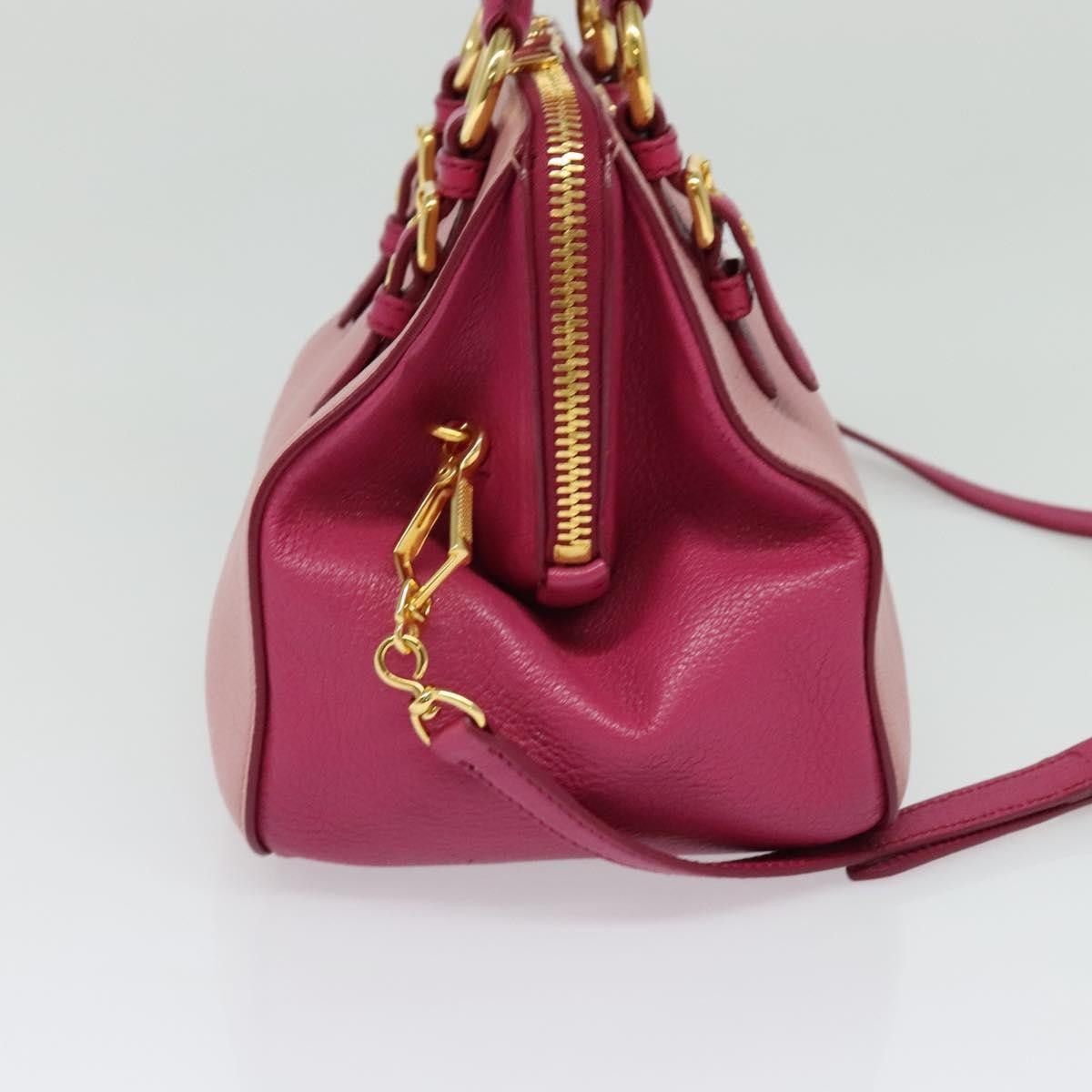 Miu Miu Miu Miu Madras Bowler Bag Leather Size ONE SIZE - 3 Thumbnail