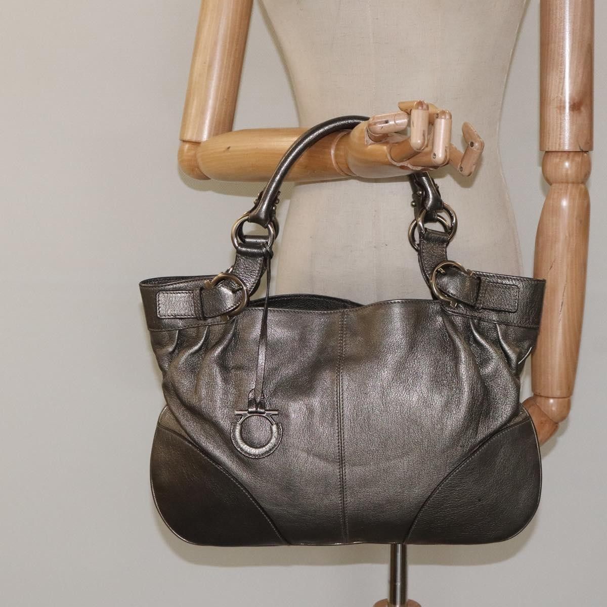 Salvatore Ferragamo Salvatore Ferragamo Gancini Tote Leather Size ONE SIZE - 14 Thumbnail