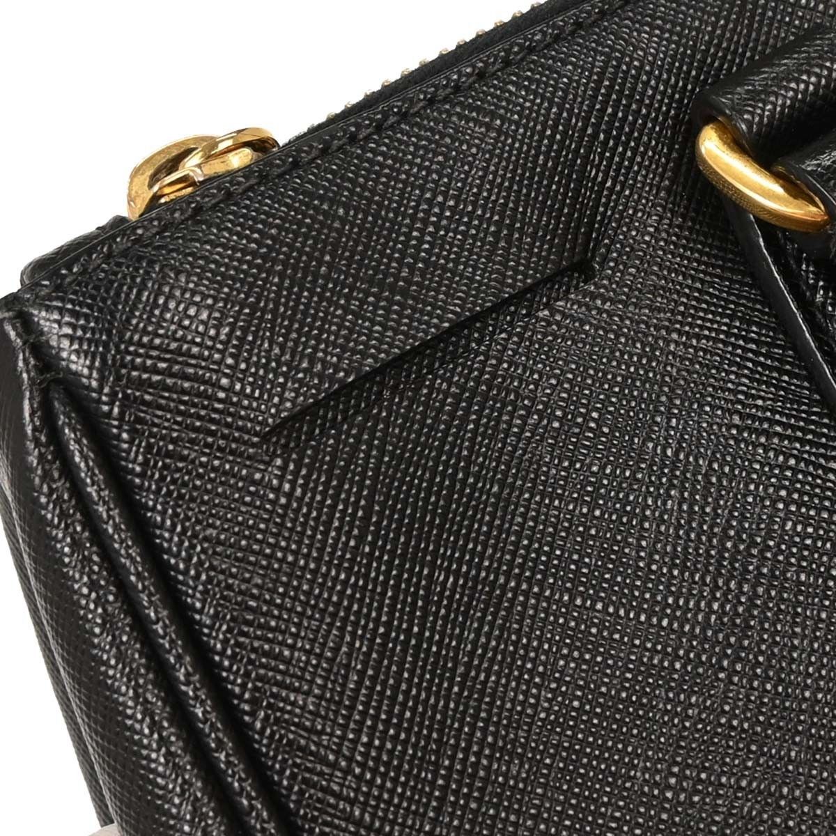 Prada Prada Galleria Double Zip Tote Saffiano Leather Size ONE SIZE - 8 Thumbnail