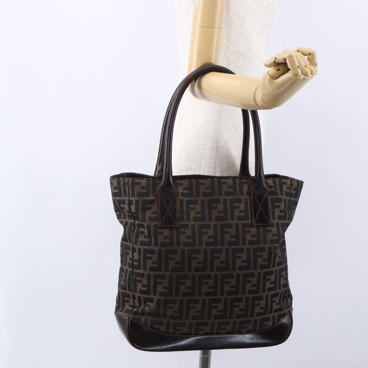 Fendi Fendi Vintage Open Tote Zucca Canvas with Leather Size ONE SIZE - 15 Thumbnail