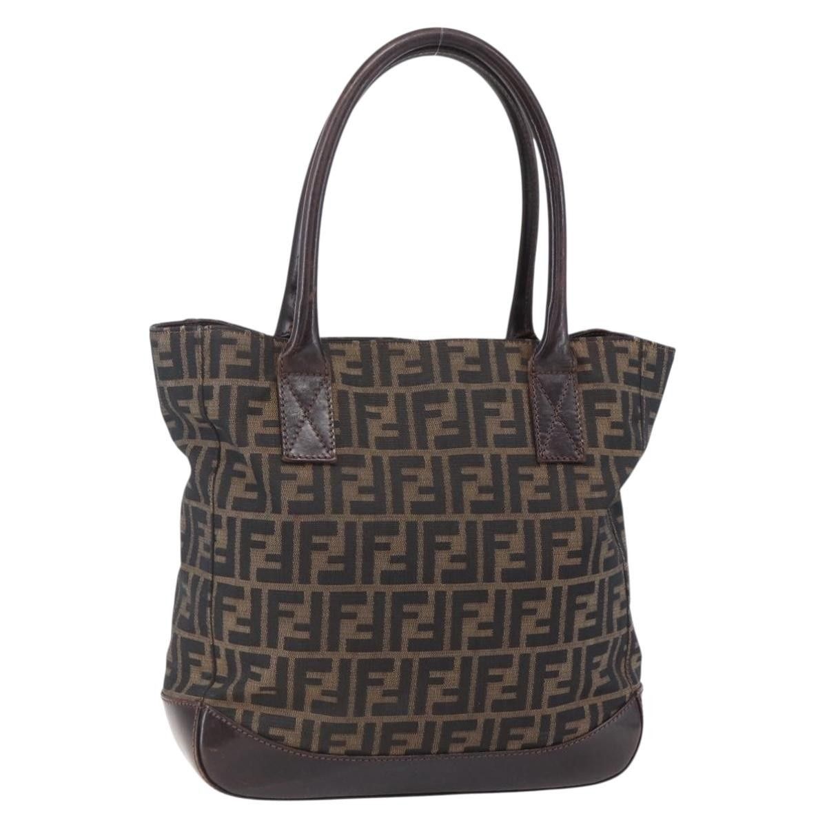 Fendi Fendi Vintage Open Tote Zucca Canvas with Leather Size ONE SIZE - 21 Thumbnail