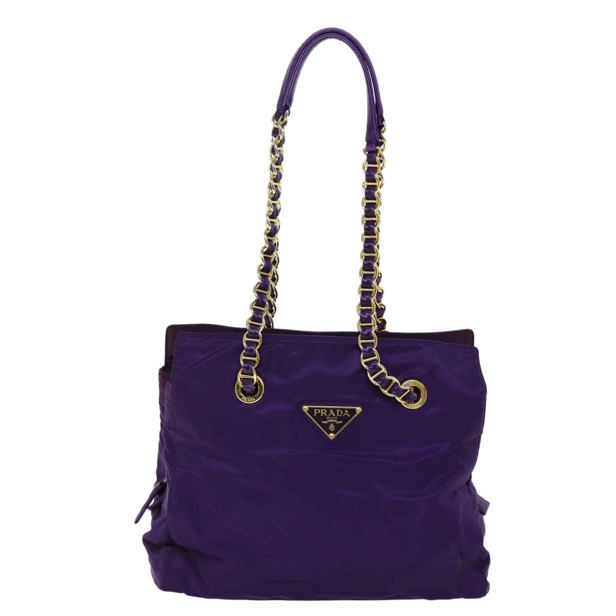 Prada Prada Convertible Chain Tote Quilted Tessuto Size ONE SIZE - 16 Thumbnail