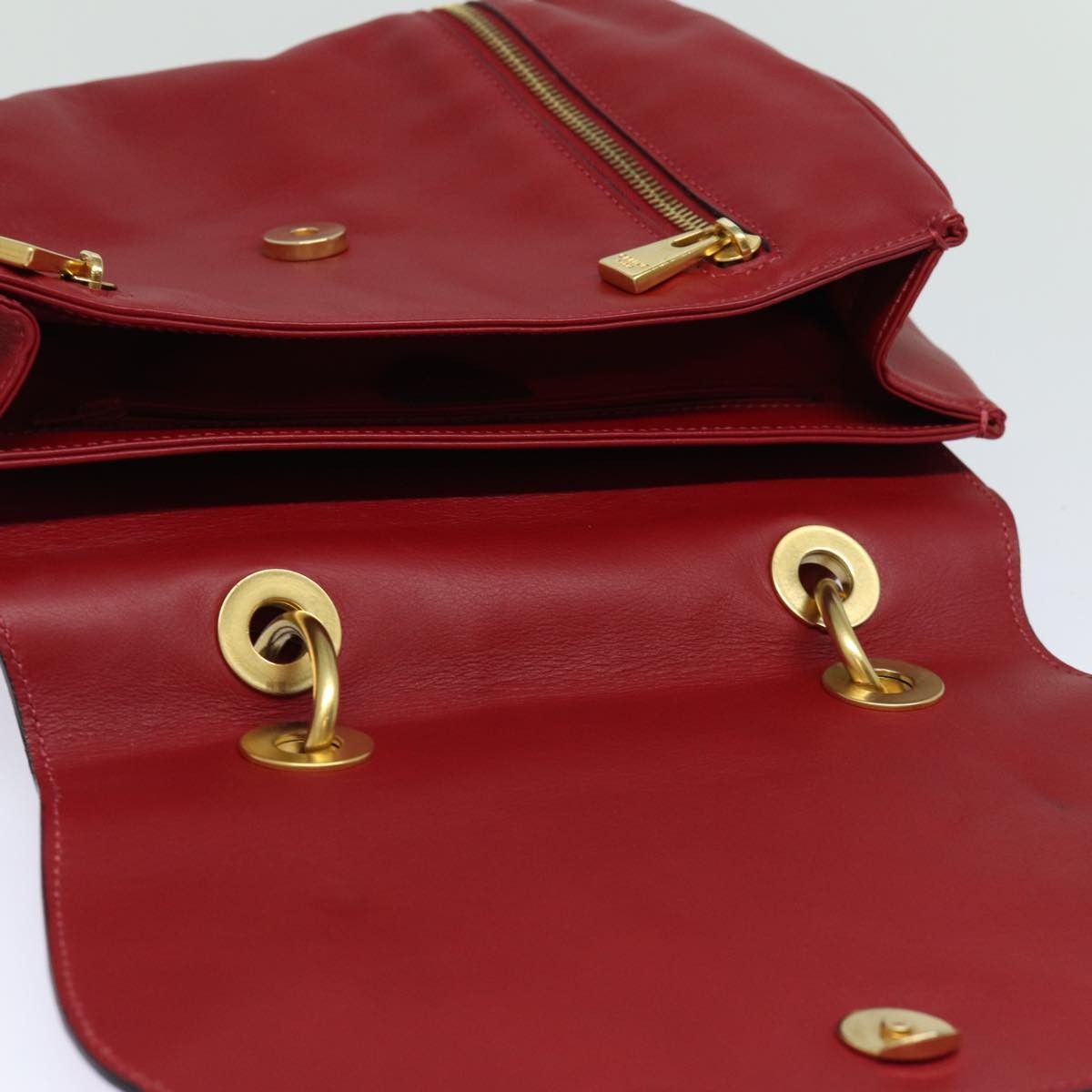 Celine Celine Handbag Leather Size ONE SIZE - 18 Thumbnail