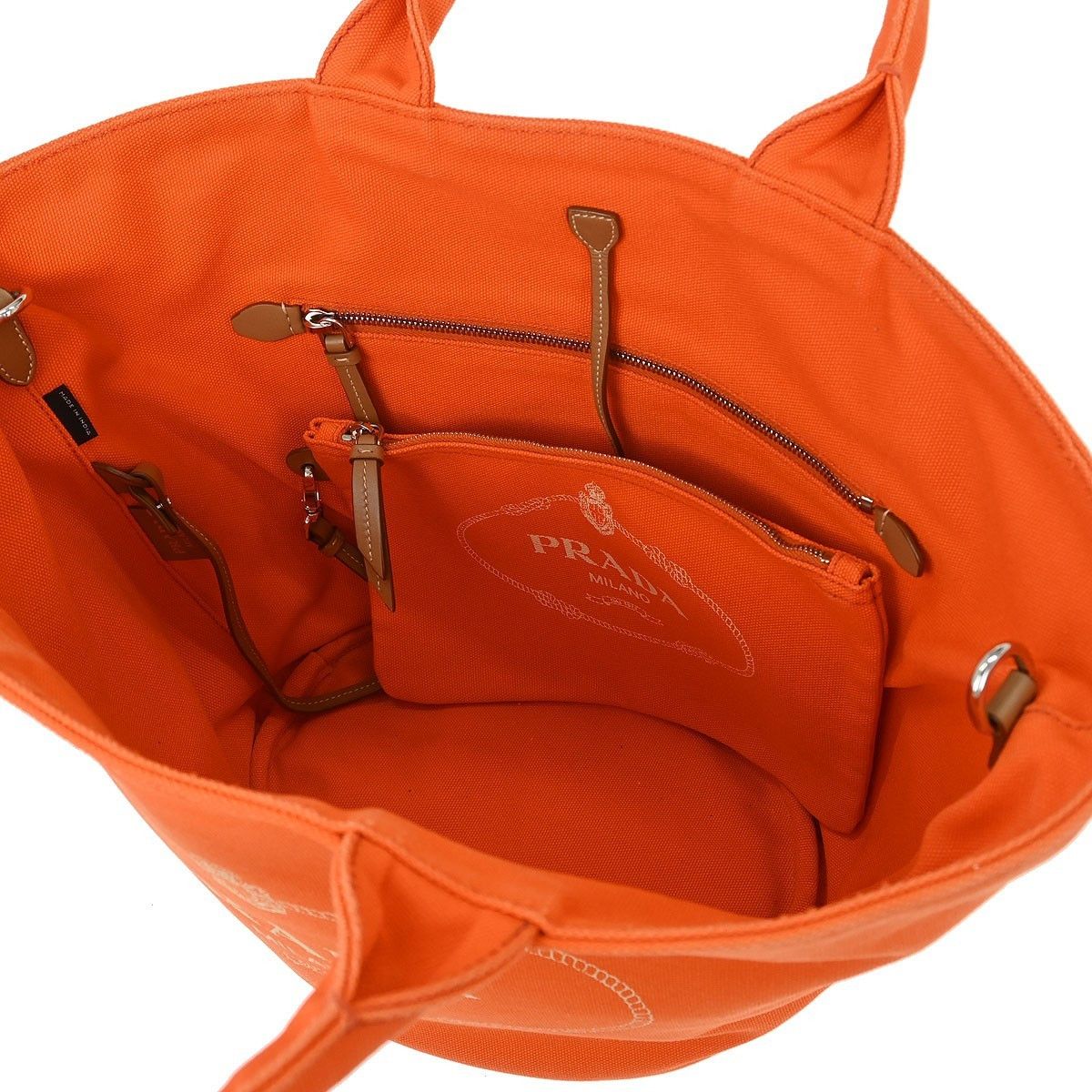 Prada Prada Canapa Convertible Shopping Tote Canvas Size ONE SIZE - 3 Thumbnail