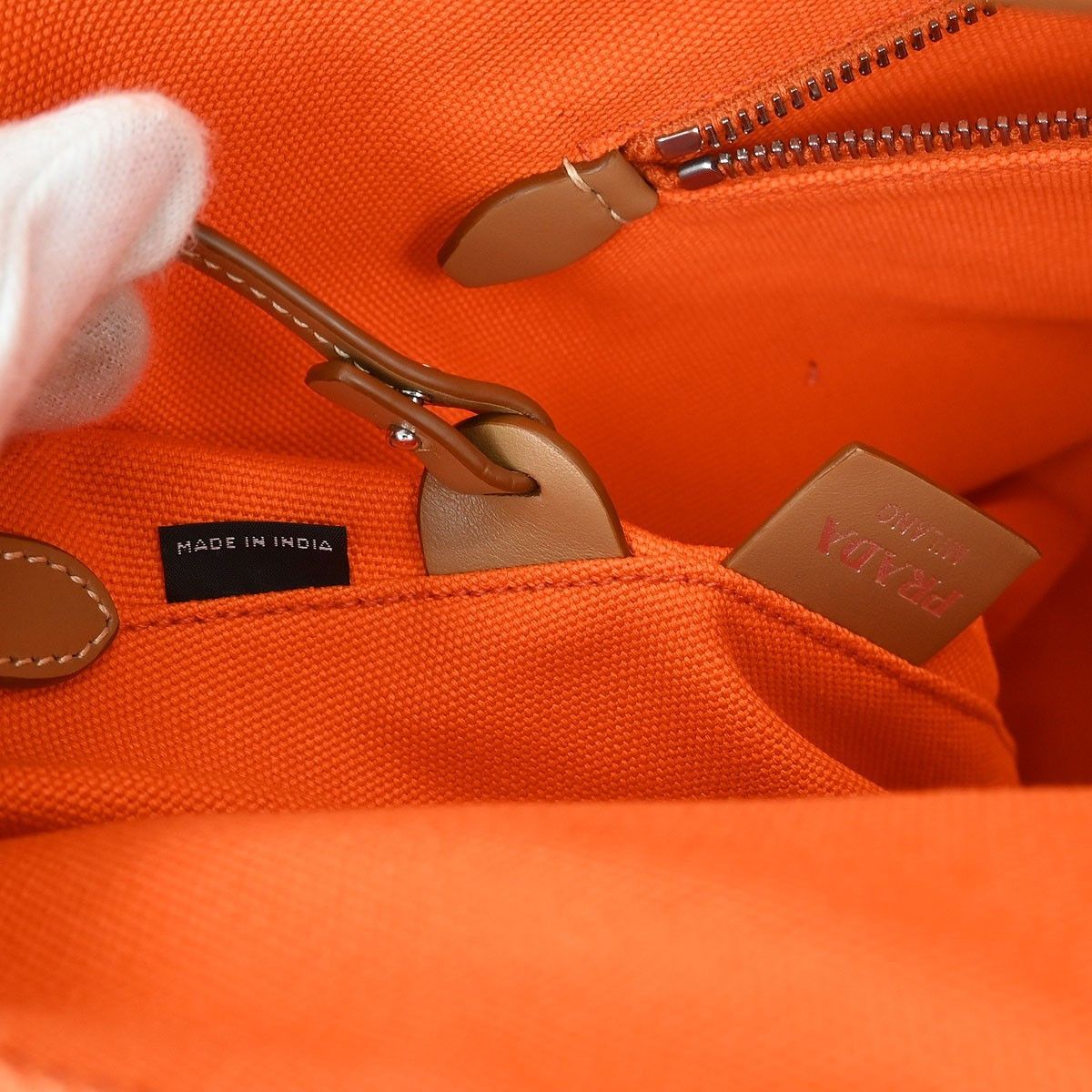 Prada Prada Canapa Convertible Shopping Tote Canvas Size ONE SIZE - 5 Thumbnail