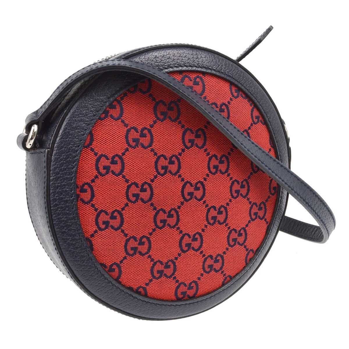 Gucci Gucci Interlocking G Patch Round Shoulder Bag Multicolor GG Canvas Size ONE SIZE - 2 Thumbnail