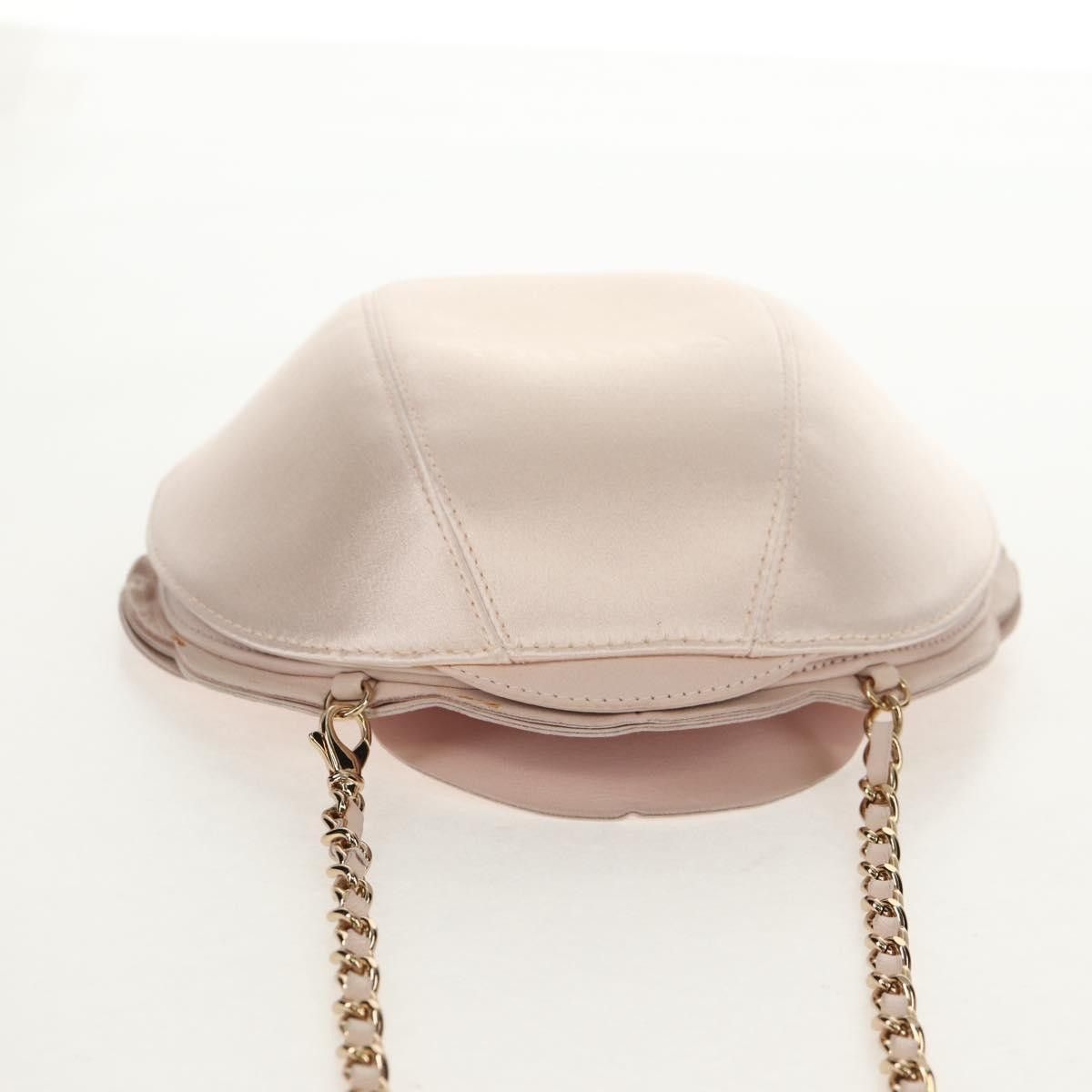 Chanel Chanel Camellia Round Clutch with Chain Satin Size ONE SIZE - 16 Thumbnail