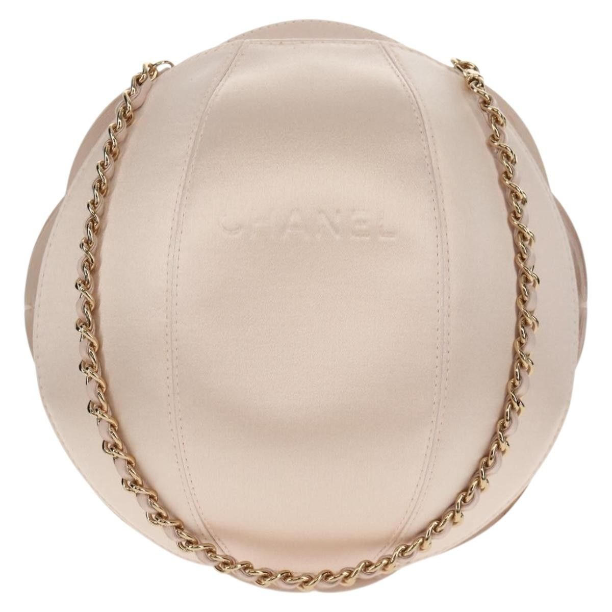 Chanel Chanel Camellia Round Clutch with Chain Satin Size ONE SIZE - 2 Thumbnail