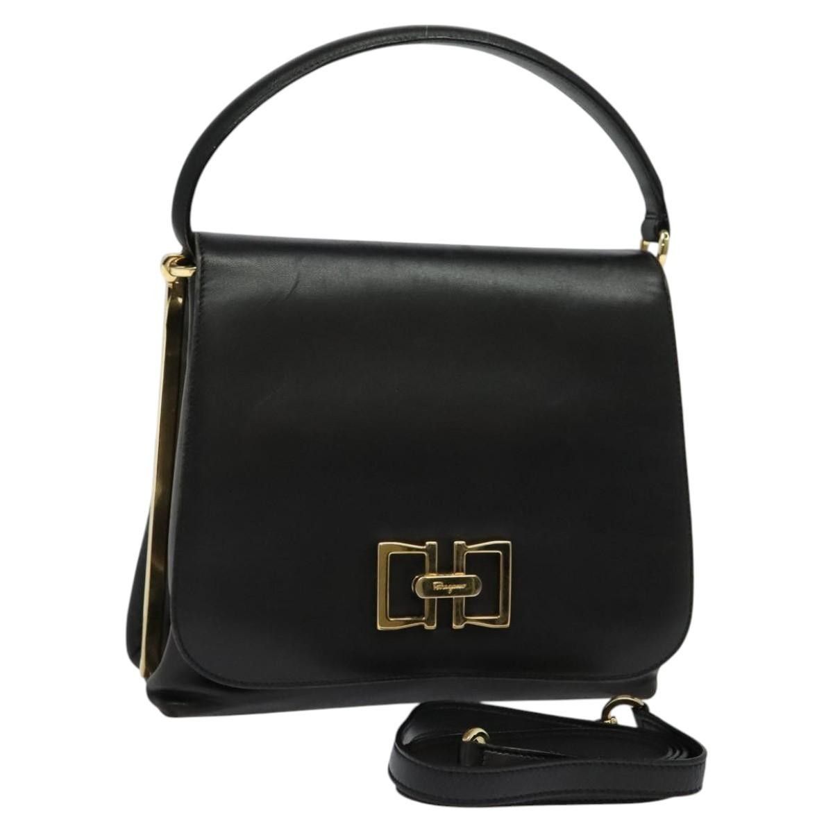 Salvatore Ferragamo Salvatore Ferragamo Vintage Handbag Leather Size ONE SIZE - 20 Thumbnail