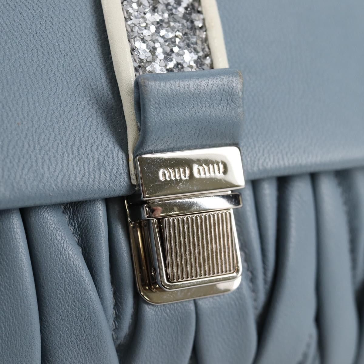 Miu Miu Miu Miu Madras Chain Clutch Matelasse Leather with Glitter Size ONE SIZE - 15 Thumbnail