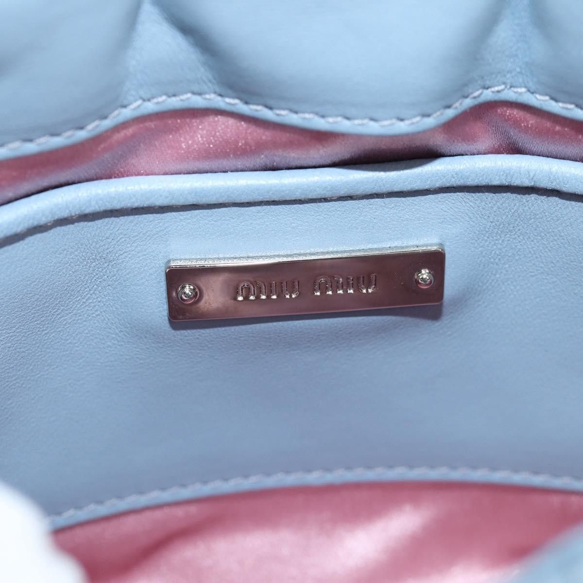 Miu Miu Miu Miu Madras Chain Clutch Matelasse Leather with Glitter Size ONE SIZE - 6 Thumbnail