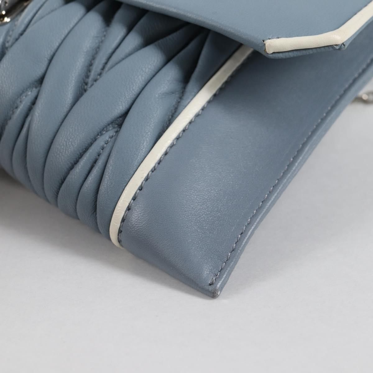 Miu Miu Miu Miu Madras Chain Clutch Matelasse Leather with Glitter Size ONE SIZE - 10 Thumbnail