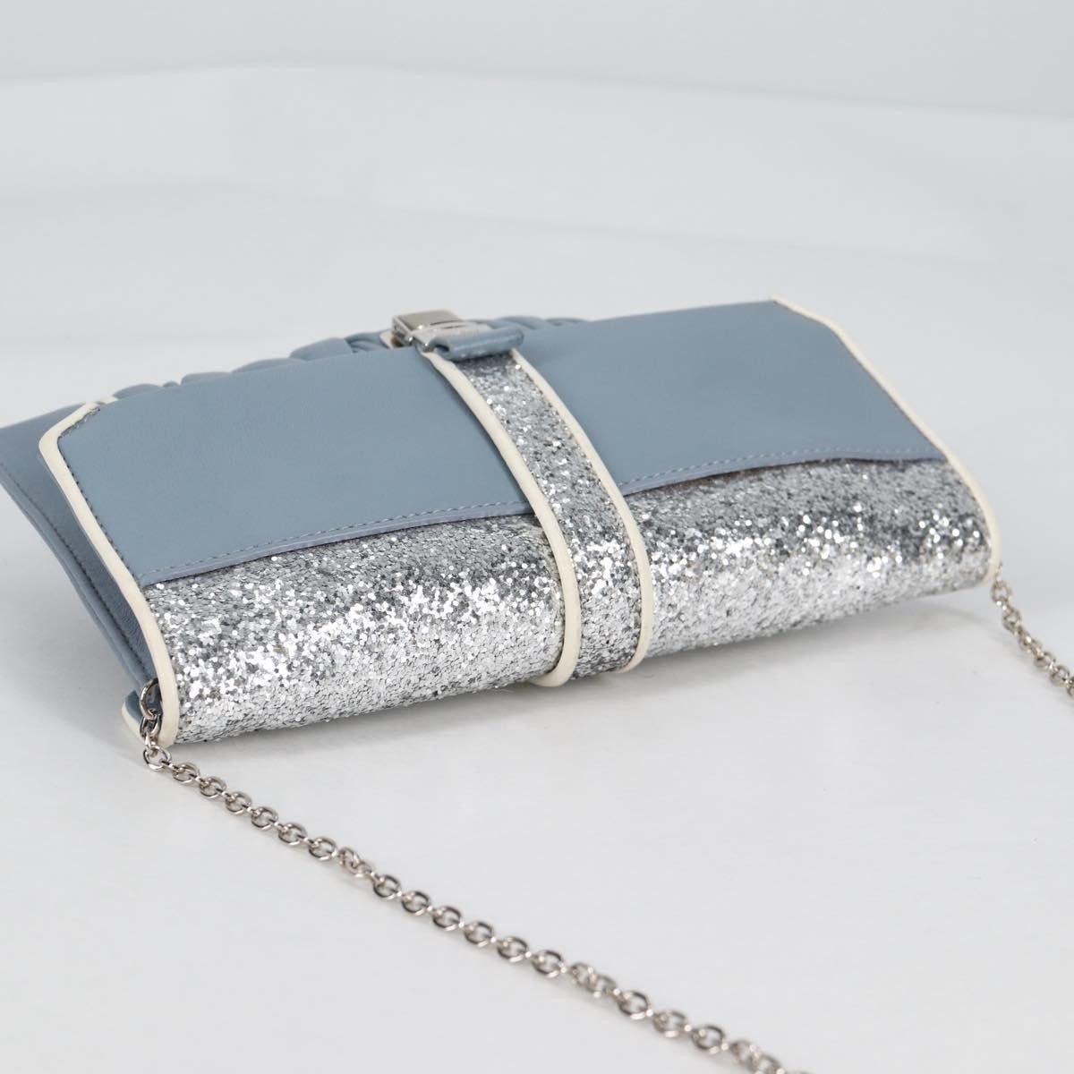 Miu Miu Miu Miu Madras Chain Clutch Matelasse Leather with Glitter Size ONE SIZE - 22 Thumbnail