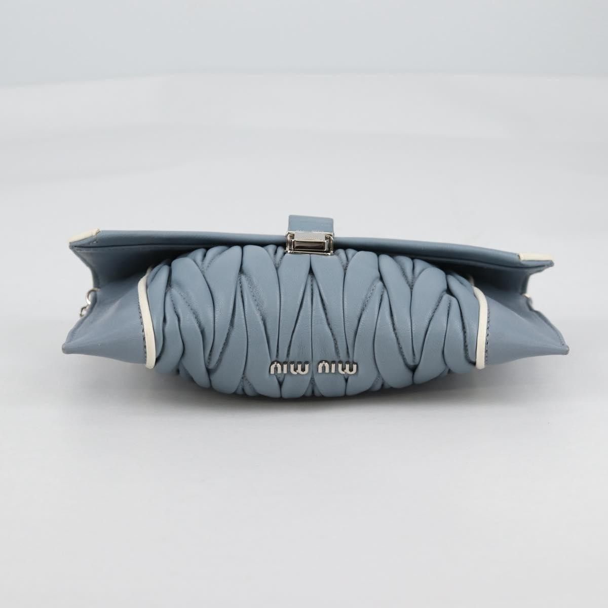 Miu Miu Miu Miu Madras Chain Clutch Matelasse Leather with Glitter Size ONE SIZE - 23 Thumbnail