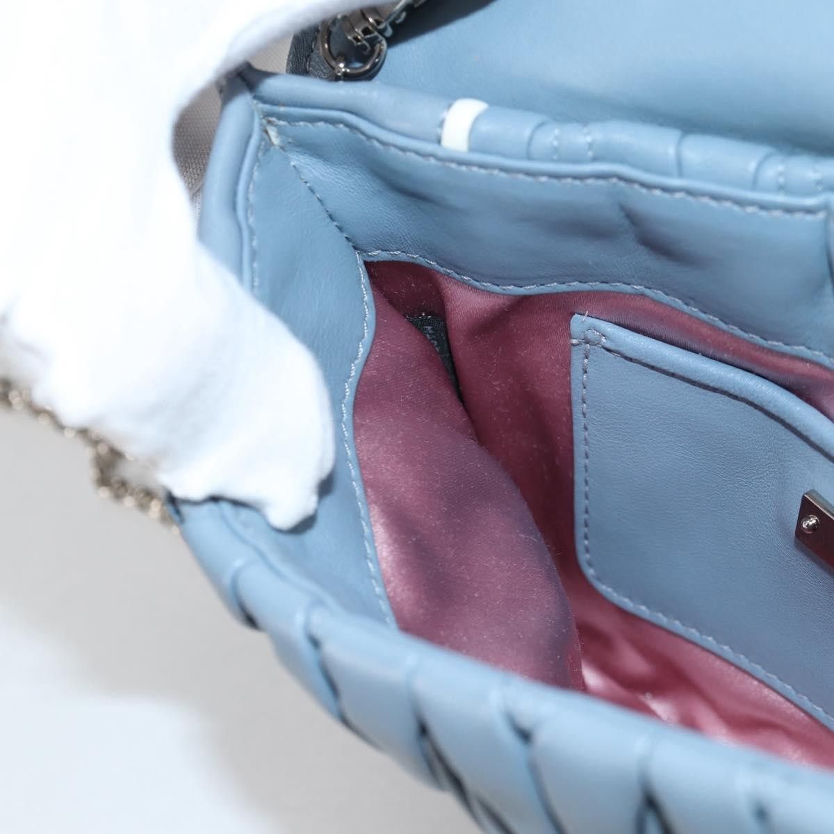 Miu Miu Miu Miu Madras Chain Clutch Matelasse Leather with Glitter Size ONE SIZE - 20 Thumbnail