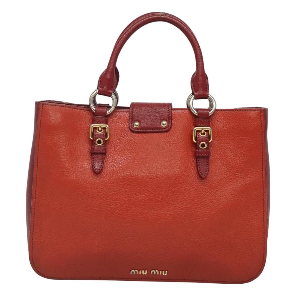 Miu Miu Miu Miu Madras Convertible Lock Tote Leather Size ONE SIZE - 2 Thumbnail