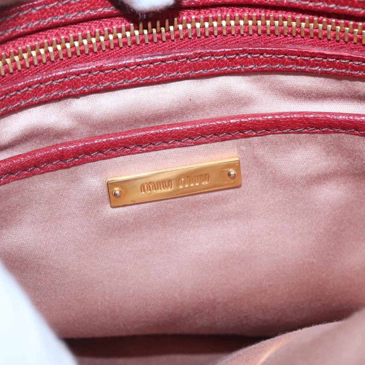 Miu Miu Miu Miu Madras Convertible Lock Tote Leather Size ONE SIZE - 6 Thumbnail