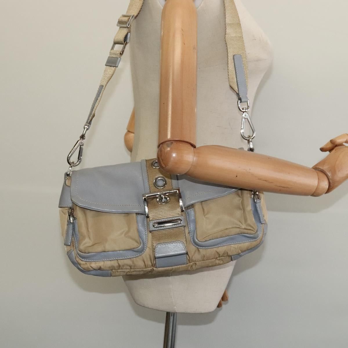 Prada Prada Double Pocket Buckle Flap Bag Tessuto with Leather Size ONE SIZE - 15 Thumbnail