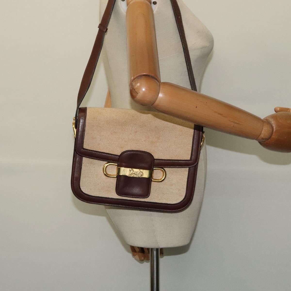 Celine Celine Horse Carriage Shoulder bag Canvas and Leather Size ONE SIZE - 13 Thumbnail