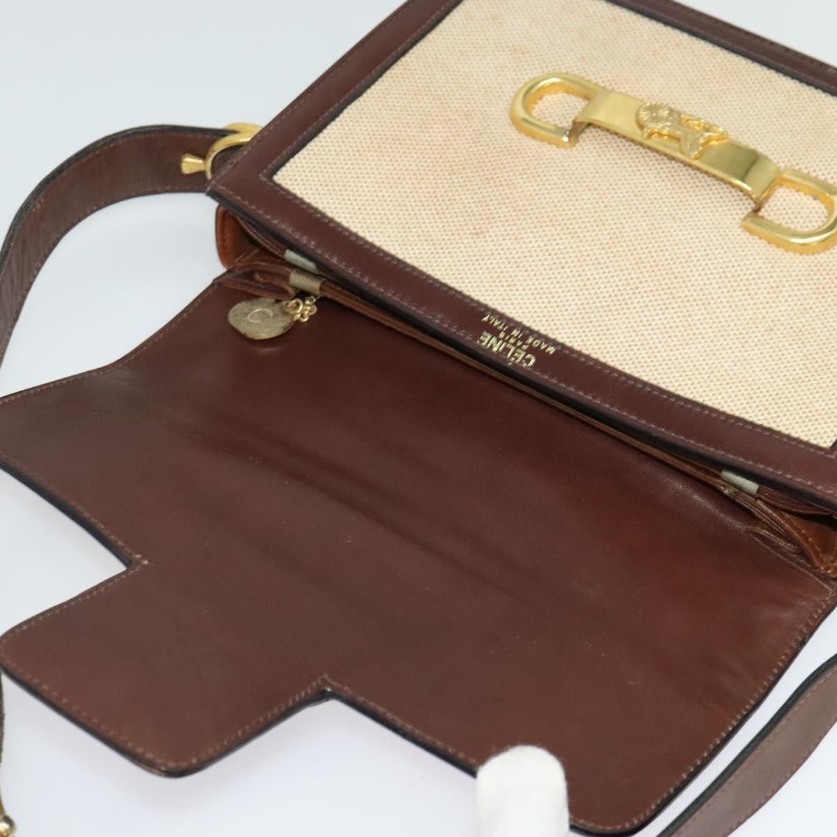 Celine Celine Horse Carriage Shoulder bag Canvas and Leather Size ONE SIZE - 14 Thumbnail