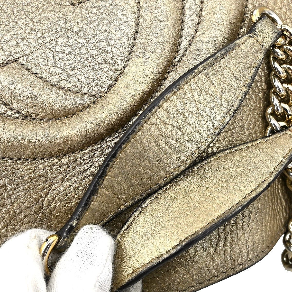 Gucci Gucci Soho Chain Strap Shoulder Bag Leather Size ONE SIZE - 6 Thumbnail