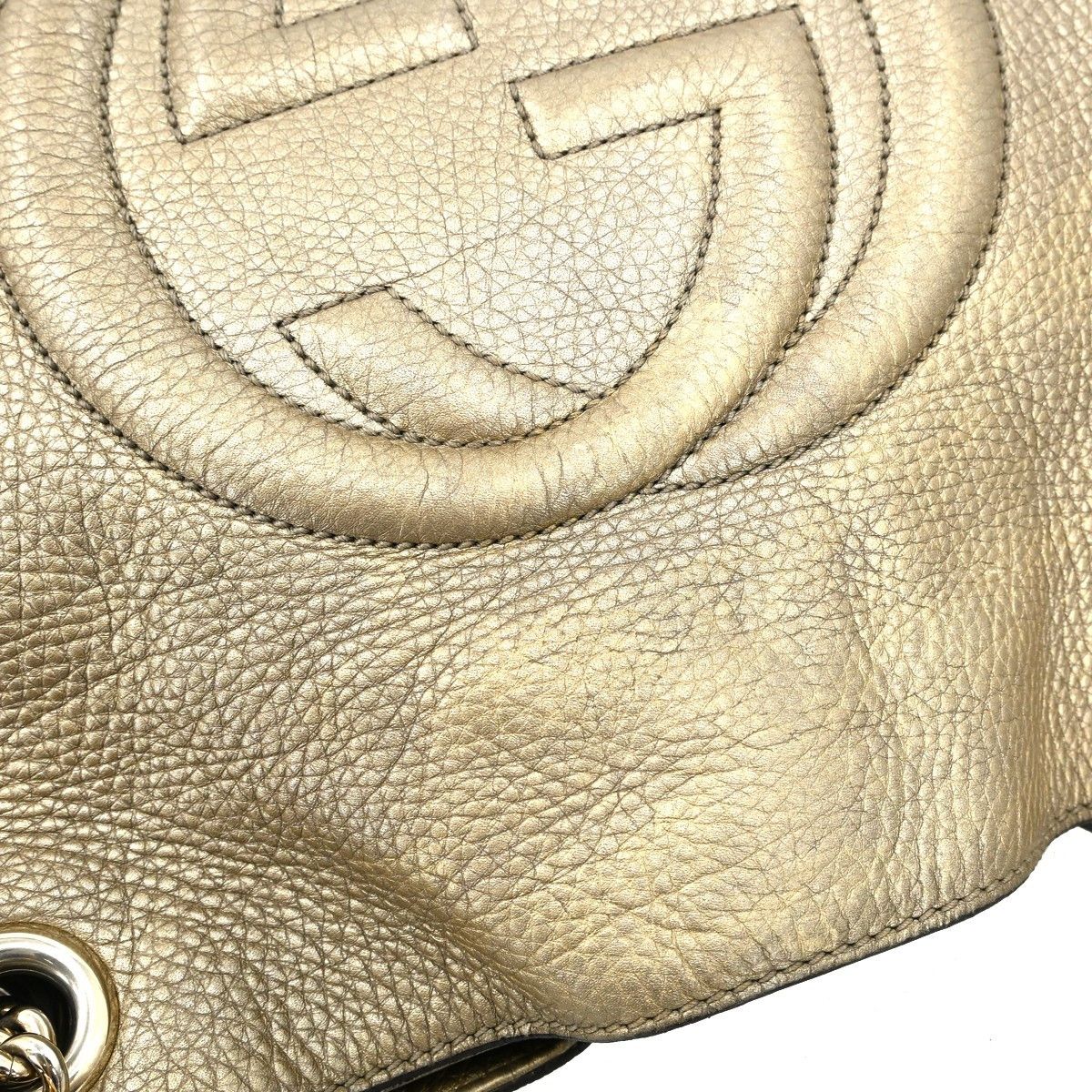 Gucci Gucci Soho Chain Strap Shoulder Bag Leather Size ONE SIZE - 7 Thumbnail