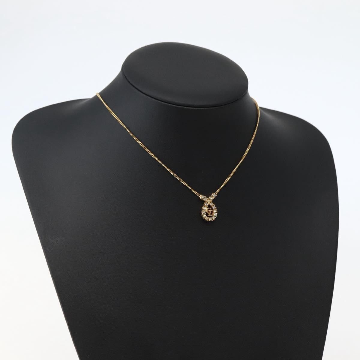 Dior Christian Dior CD Pendant Necklace Metal and Crystals Size ONE SIZE - 9 Thumbnail