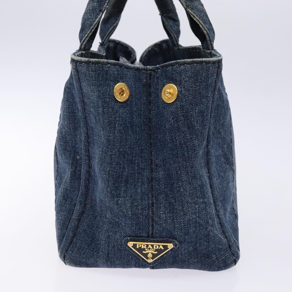 Prada Prada Canapa Convertible Tote Denim Size ONE SIZE - 3 Thumbnail