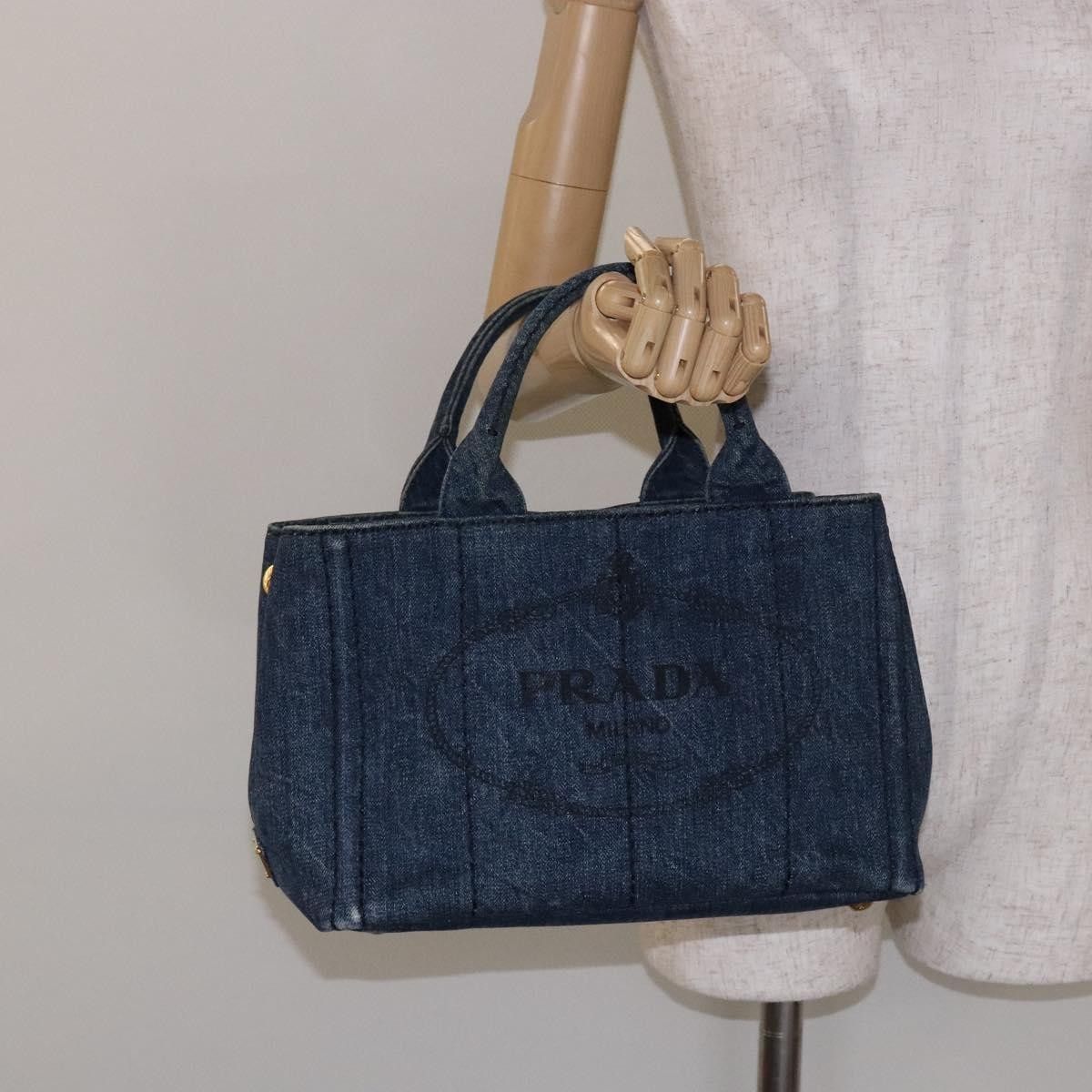 Prada Prada Canapa Convertible Tote Denim Size ONE SIZE - 14 Thumbnail