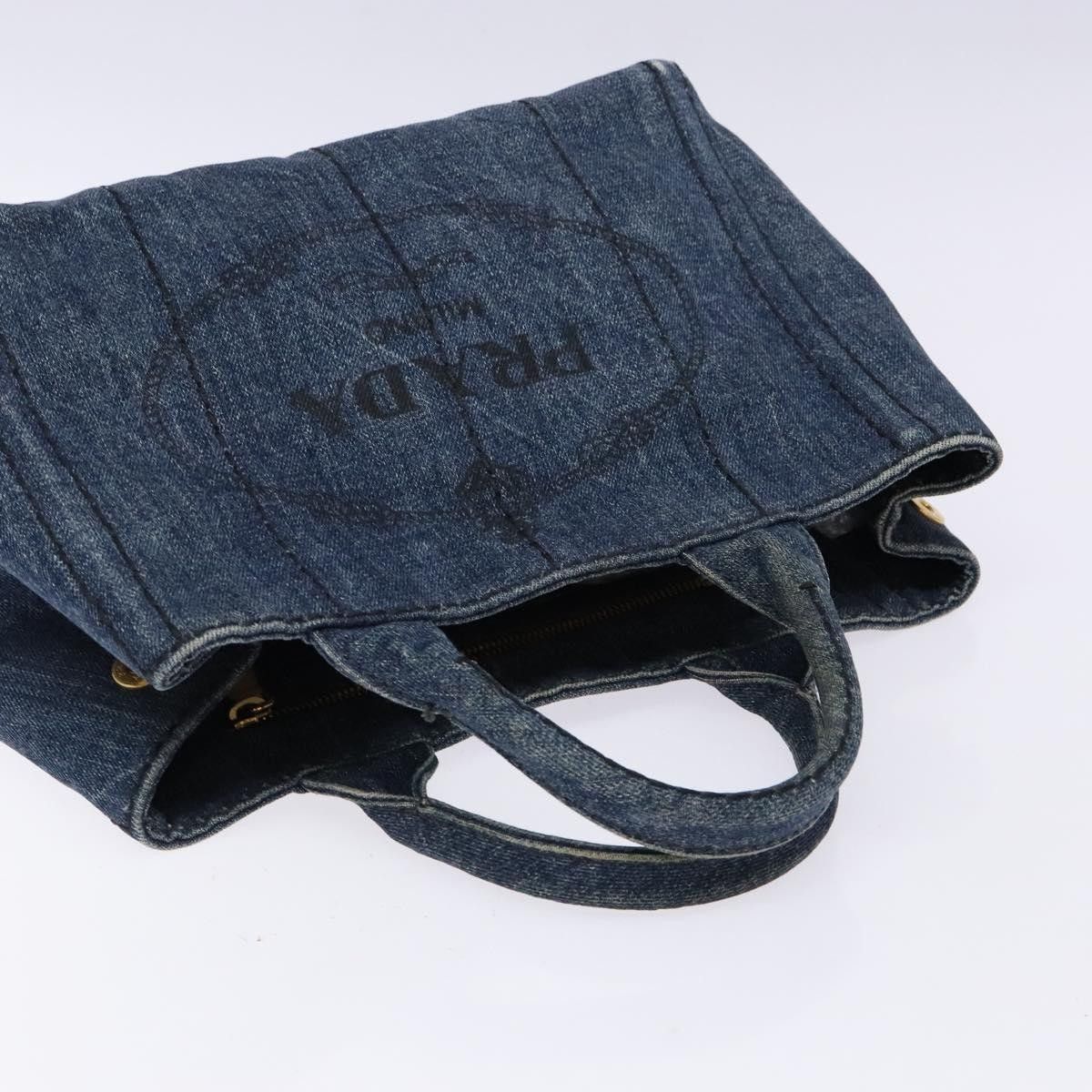 Prada Prada Canapa Convertible Tote Denim Size ONE SIZE - 19 Thumbnail