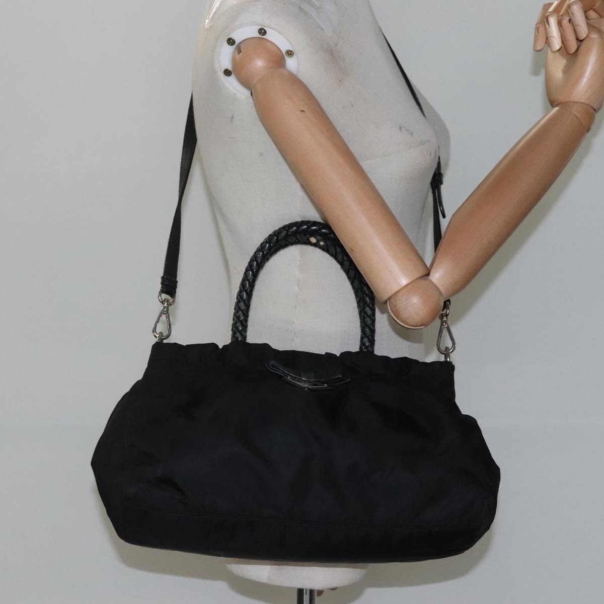Prada Prada Convertible Bow Tote Tessuto Size ONE SIZE - 15 Thumbnail