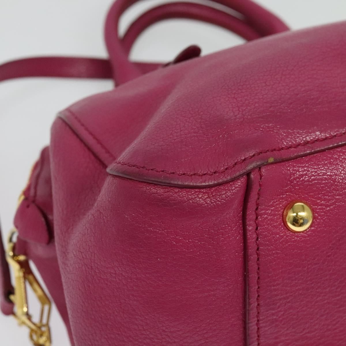 Miu Miu Miu Miu Madras Bowler Bag Leather Size ONE SIZE - 12 Thumbnail