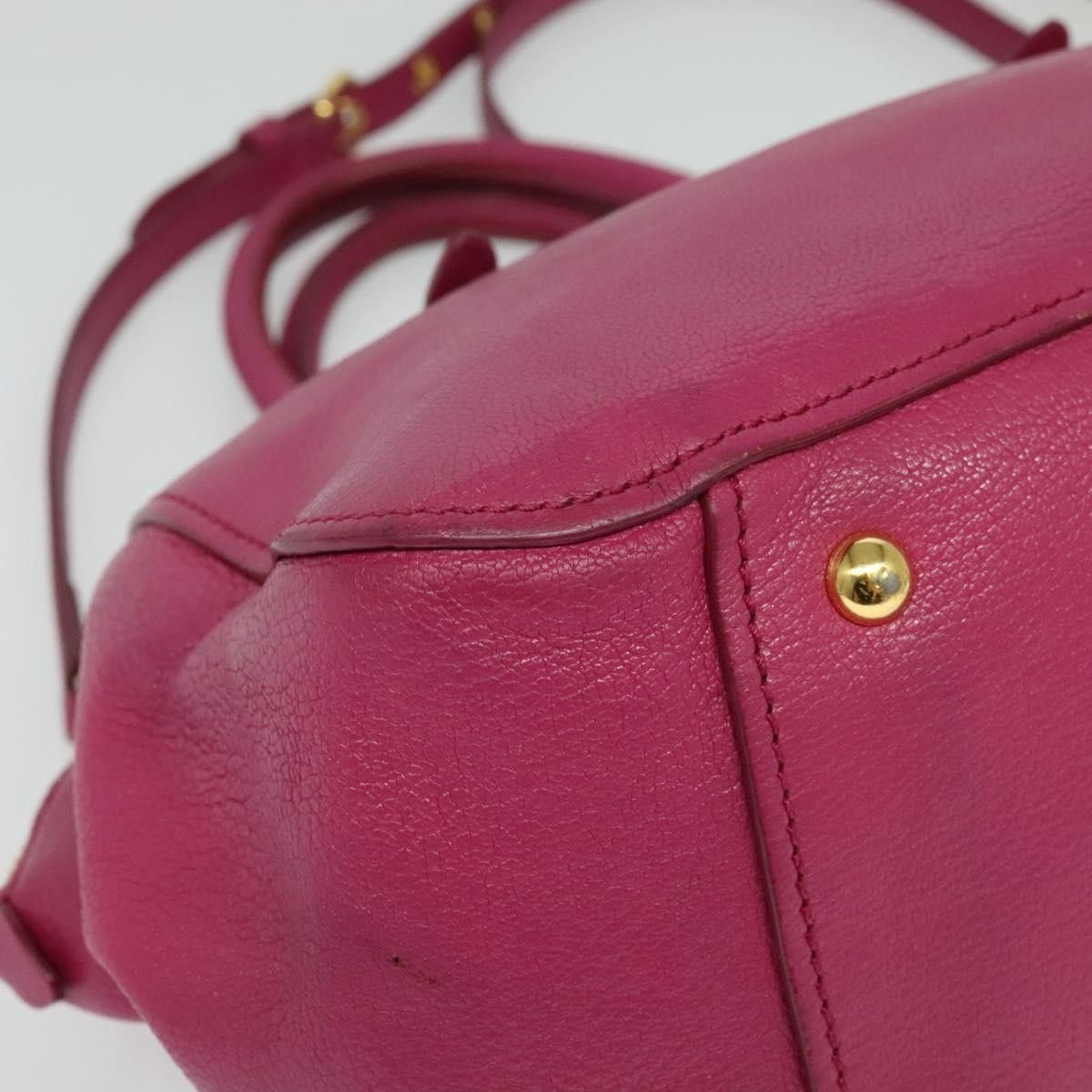 Miu Miu Miu Miu Madras Bowler Bag Leather Size ONE SIZE - 9 Thumbnail