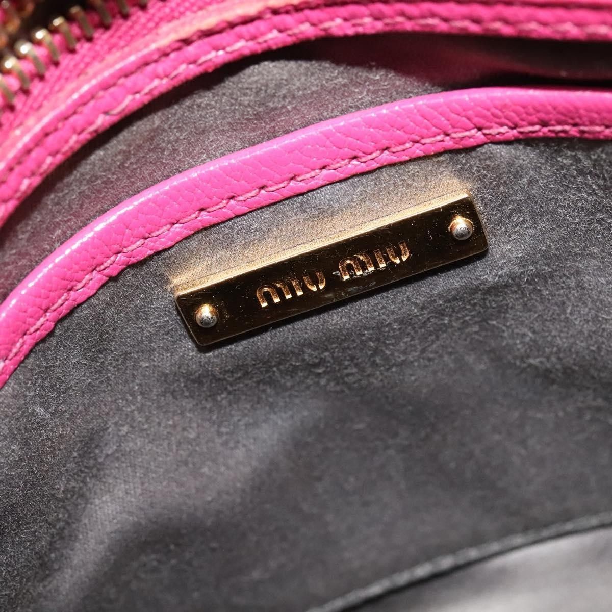 Miu Miu Miu Miu Madras Bowler Bag Leather Size ONE SIZE - 6 Thumbnail
