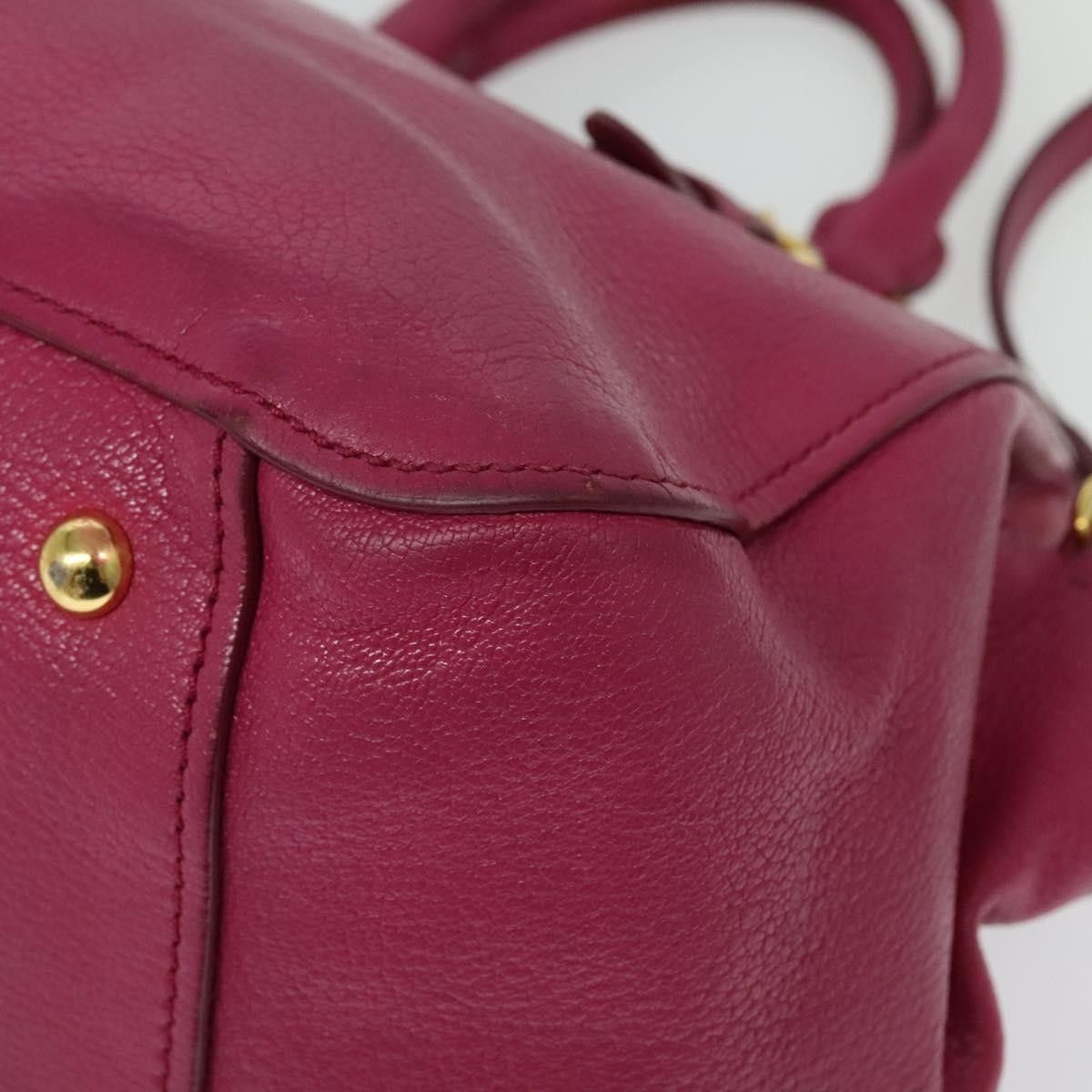 Miu Miu Miu Miu Madras Bowler Bag Leather Size ONE SIZE - 11 Thumbnail